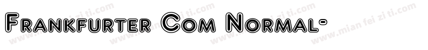 Frankfurter Com Normal字体转换